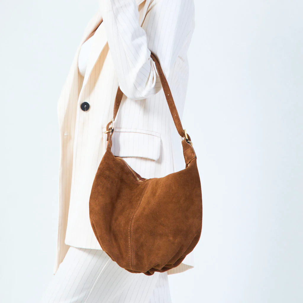 Bolso piel en serraje