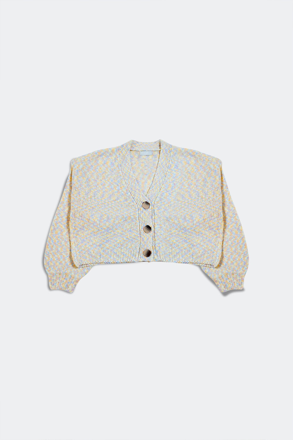 Cárdigan de chenilla beige
