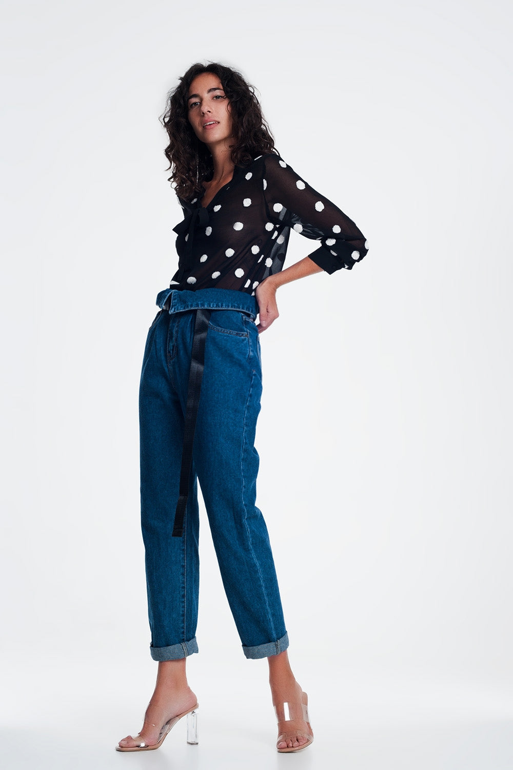Jeans estilo paper bag