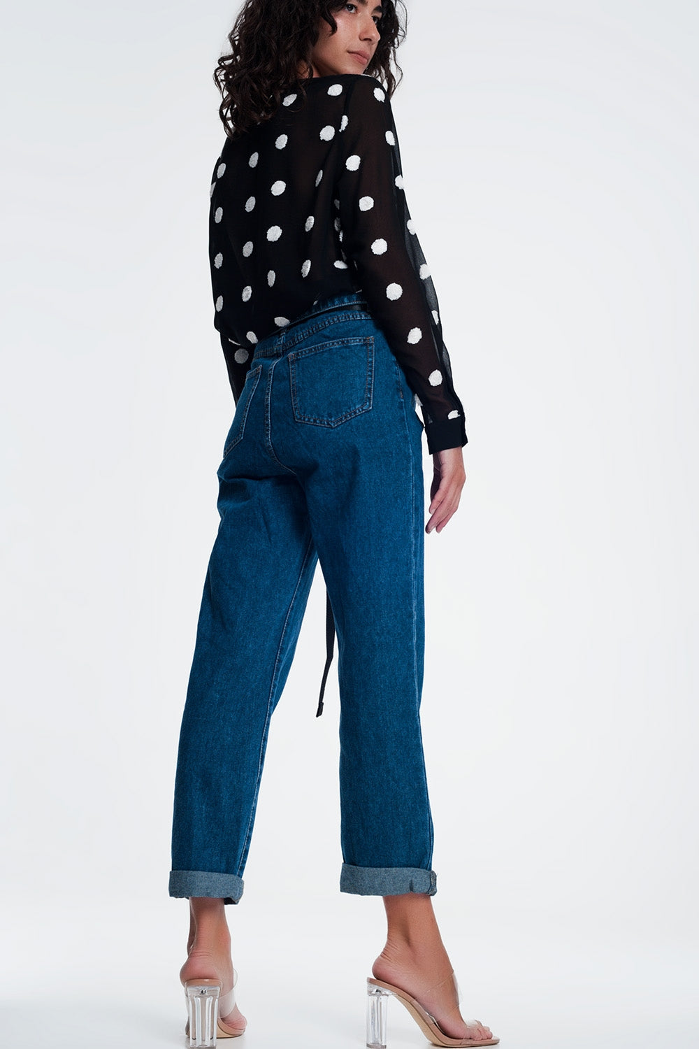 Jeans estilo paper bag