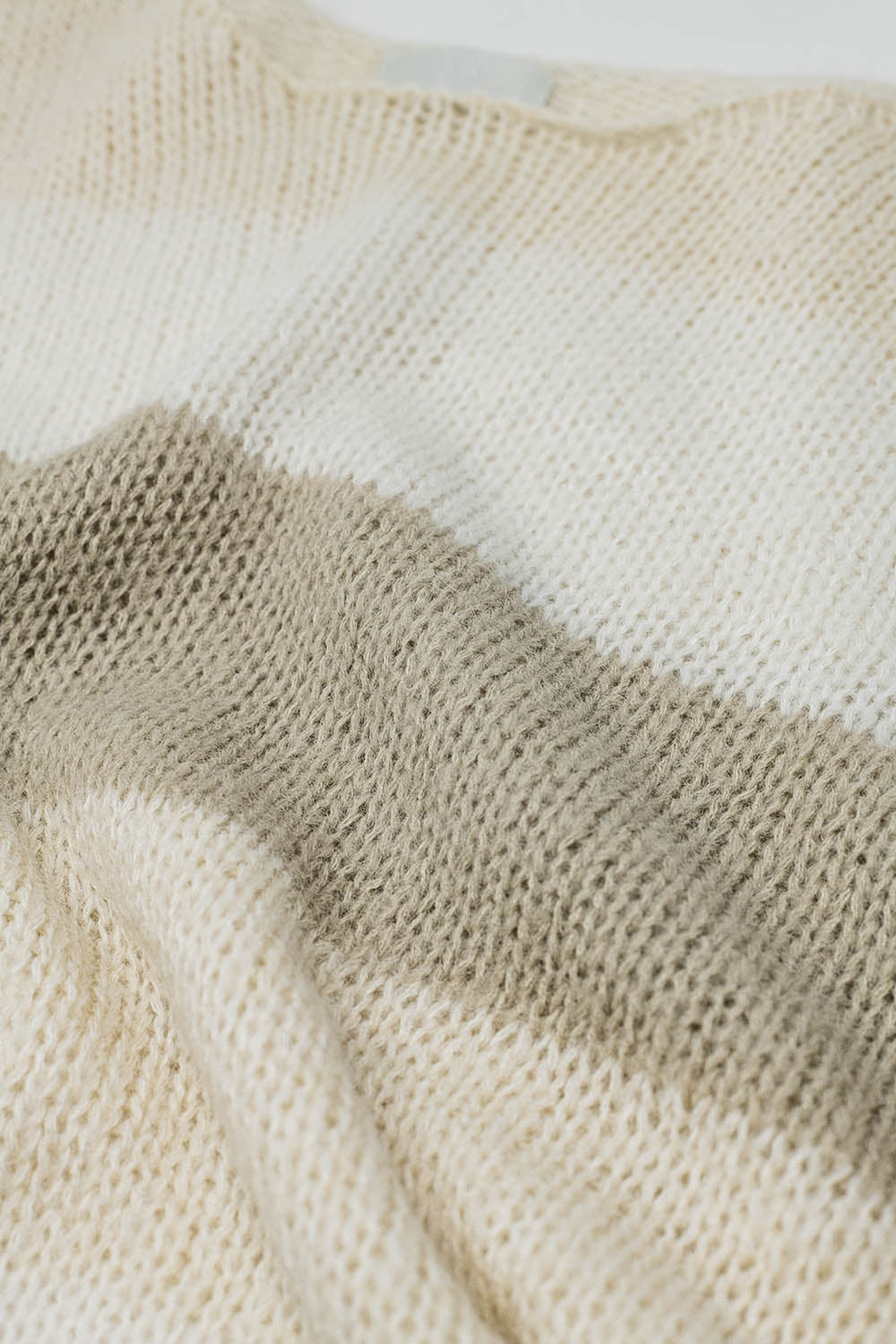 Jersey barco a rayas beige