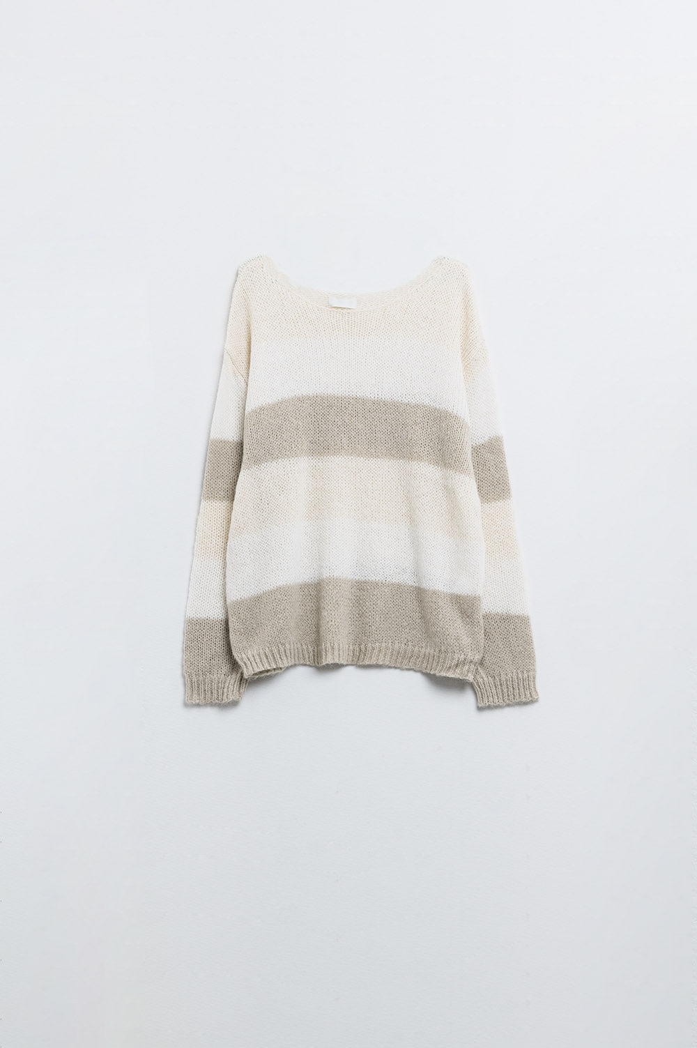 Jersey barco a rayas beige