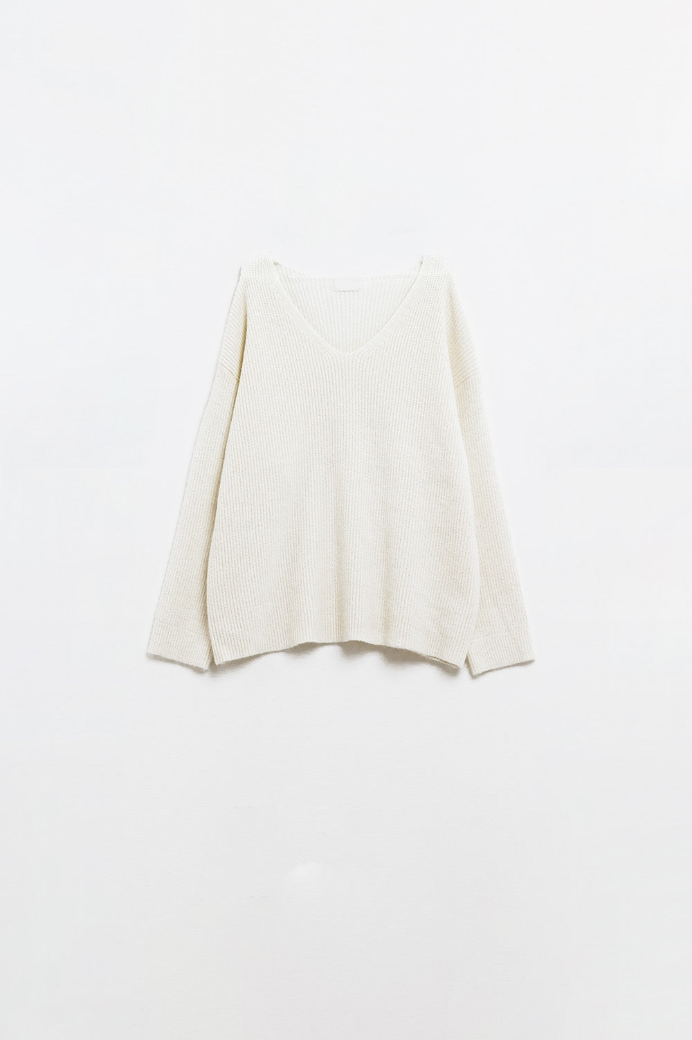Jersey de punto blanco
