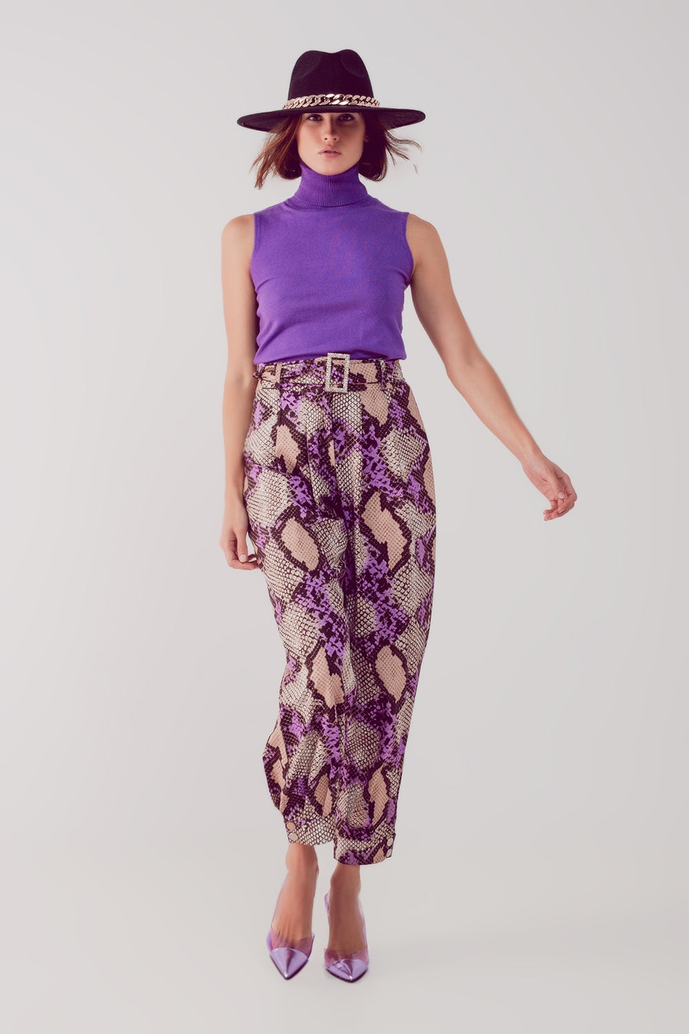 Jersey sin mangas en color morado