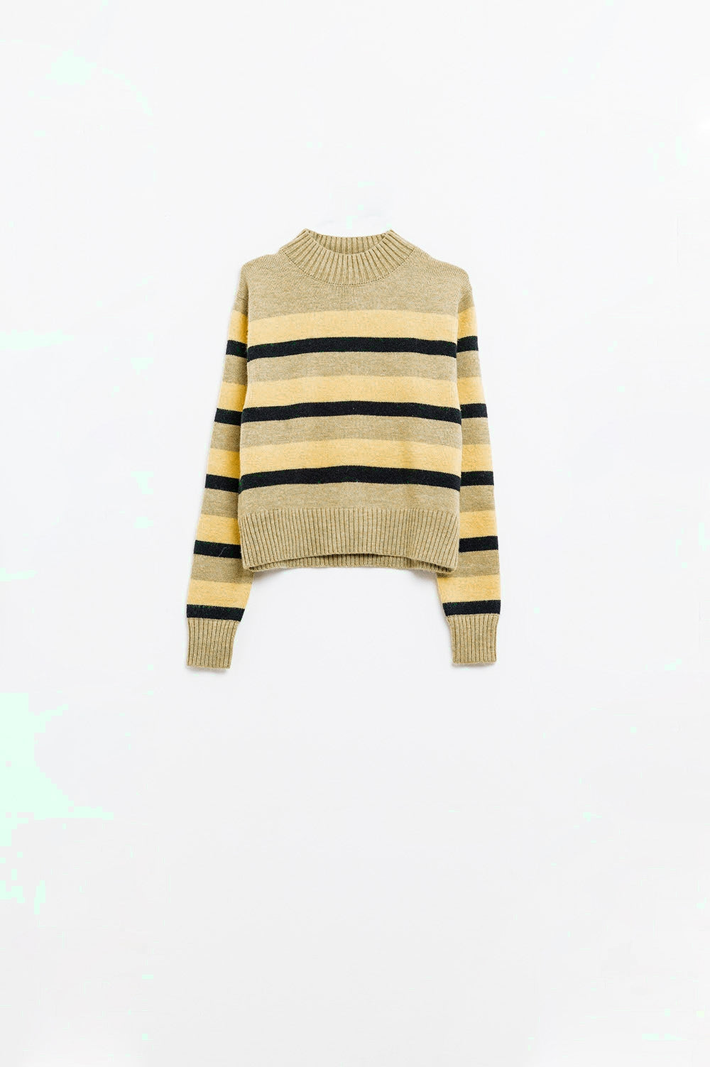 Jersey verde con rayas negras y amarillas