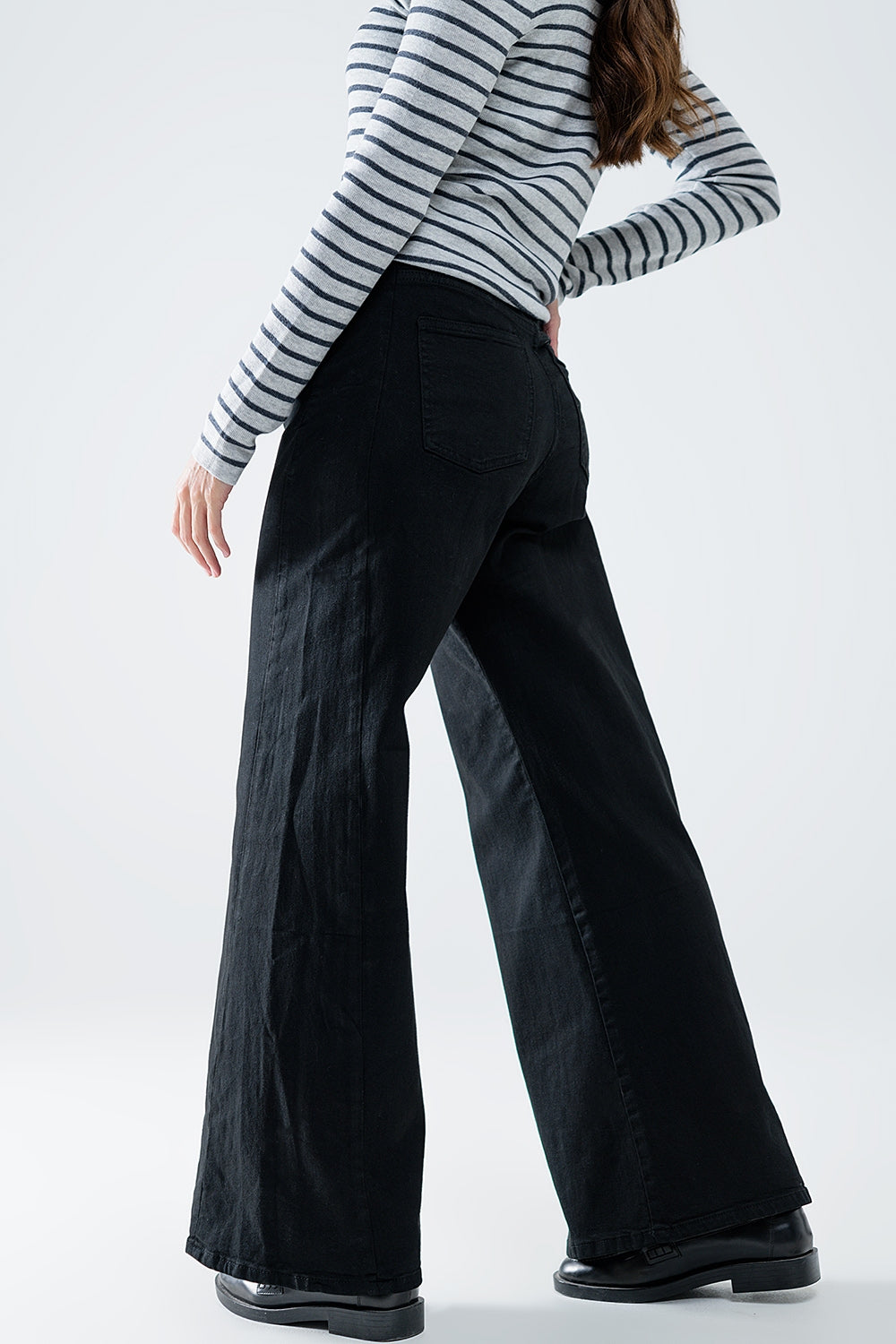 Pantalón extra ancho negro