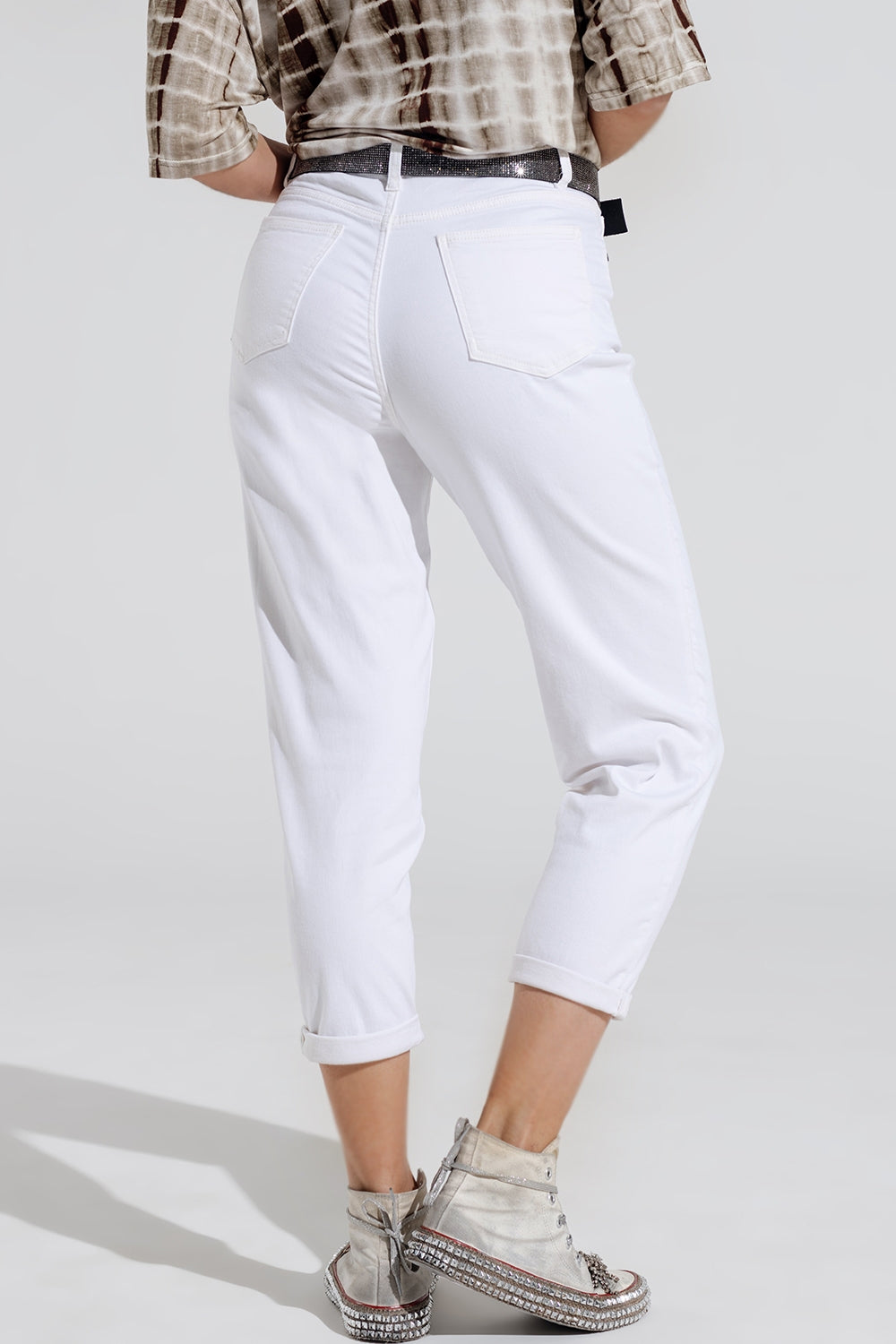 Vaqueros ajustados Basic en blanco