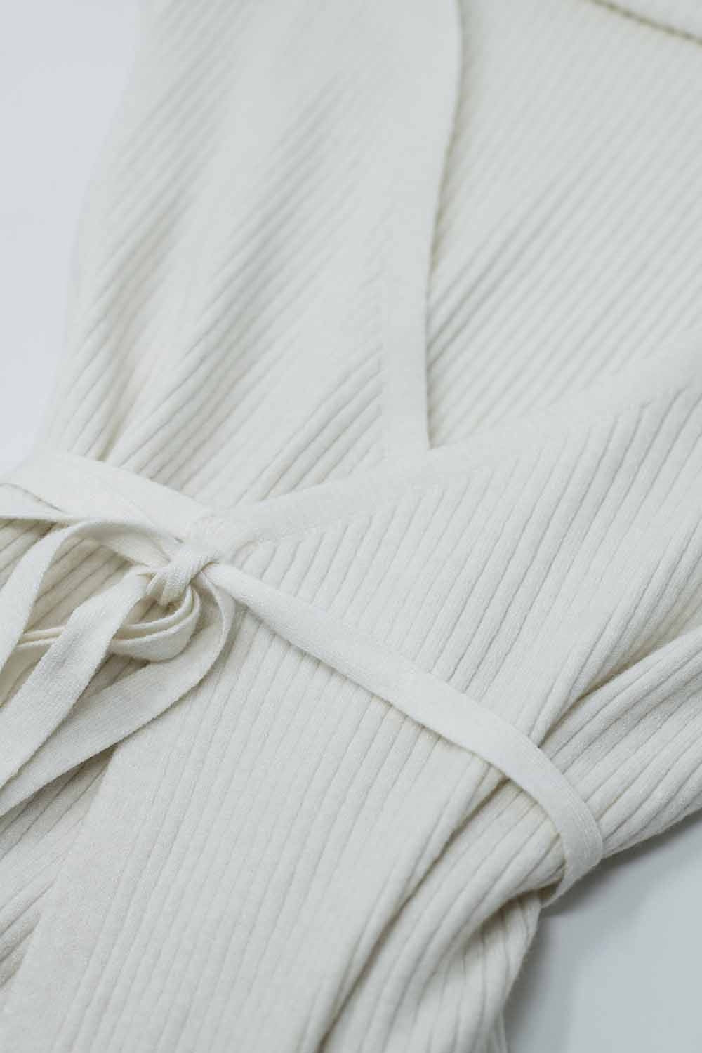 Vestido de punto en color crema