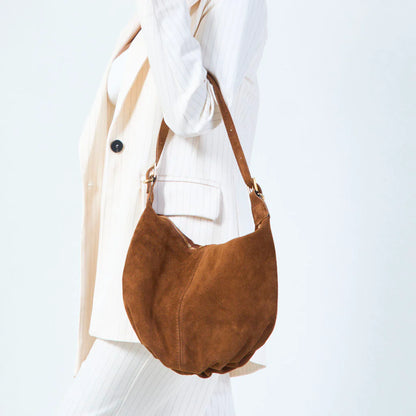 Bolso piel en serraje
