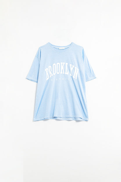 Camiseta azul Brooklyn