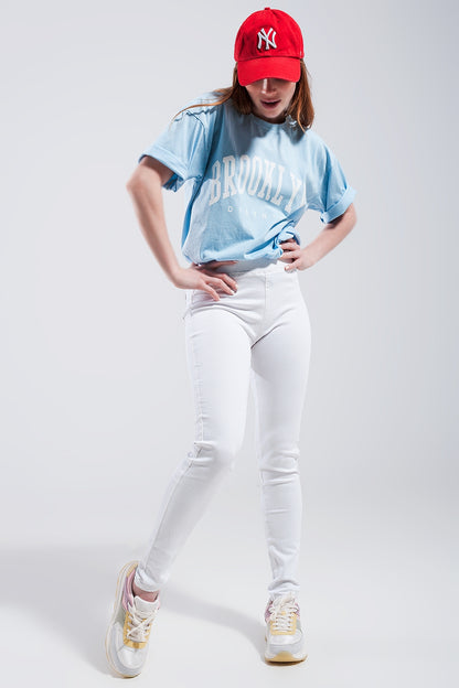 Camiseta azul Brooklyn