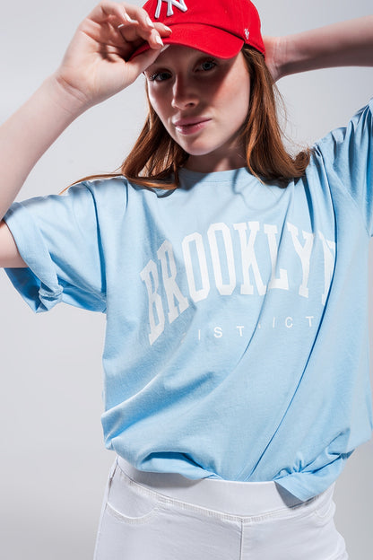 Camiseta azul Brooklyn