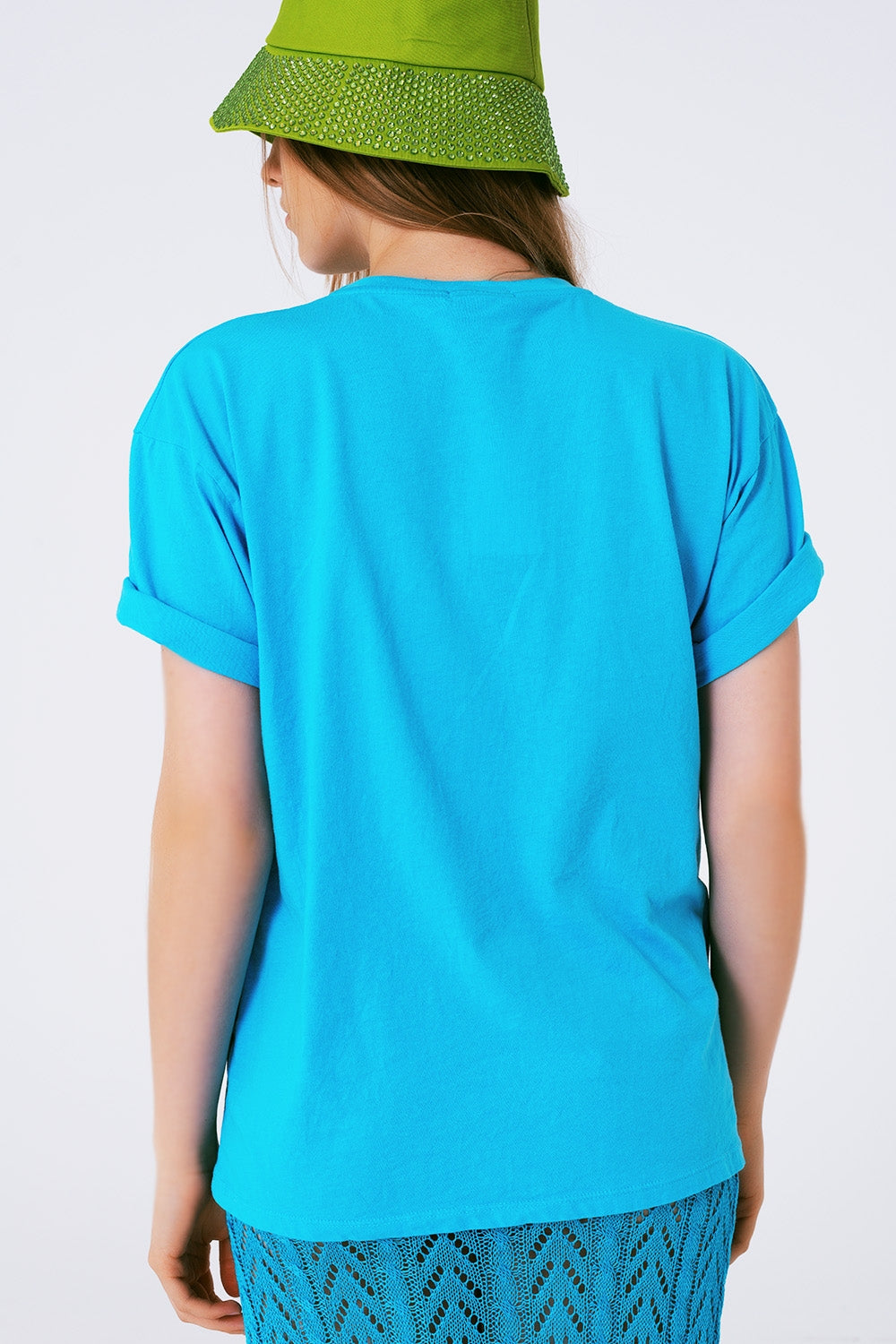 Camiseta con estampado gráfico limitaded en azul