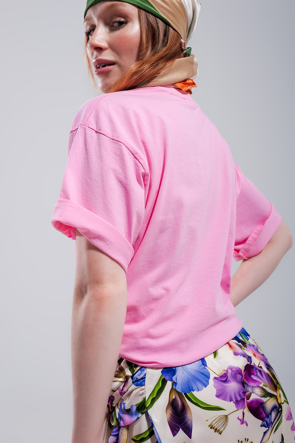 Camiseta en rosa Beverly Hills