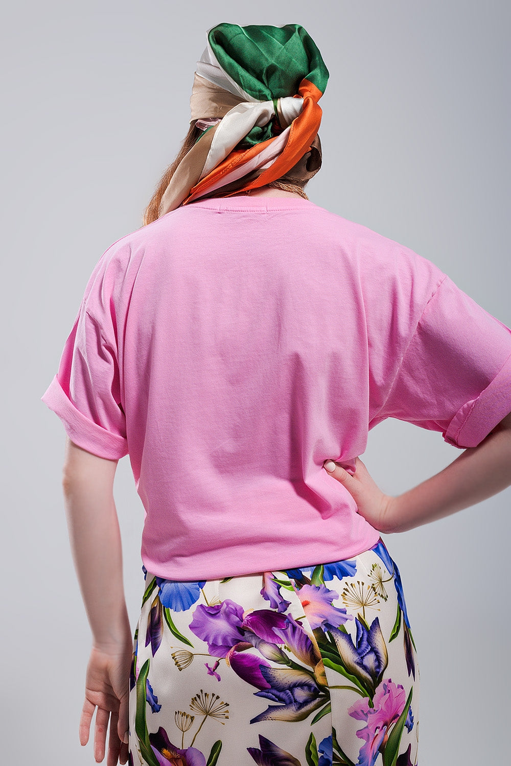 Camiseta en rosa Beverly Hills