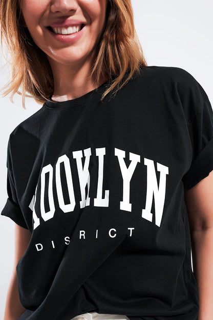 Camiseta negra Brooklyn