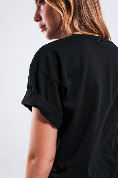 Camiseta negra Brooklyn