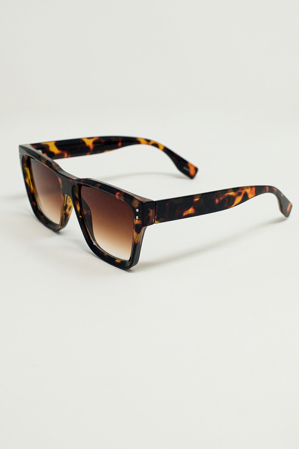 Gafas de sol cuadradas gruesas Brown