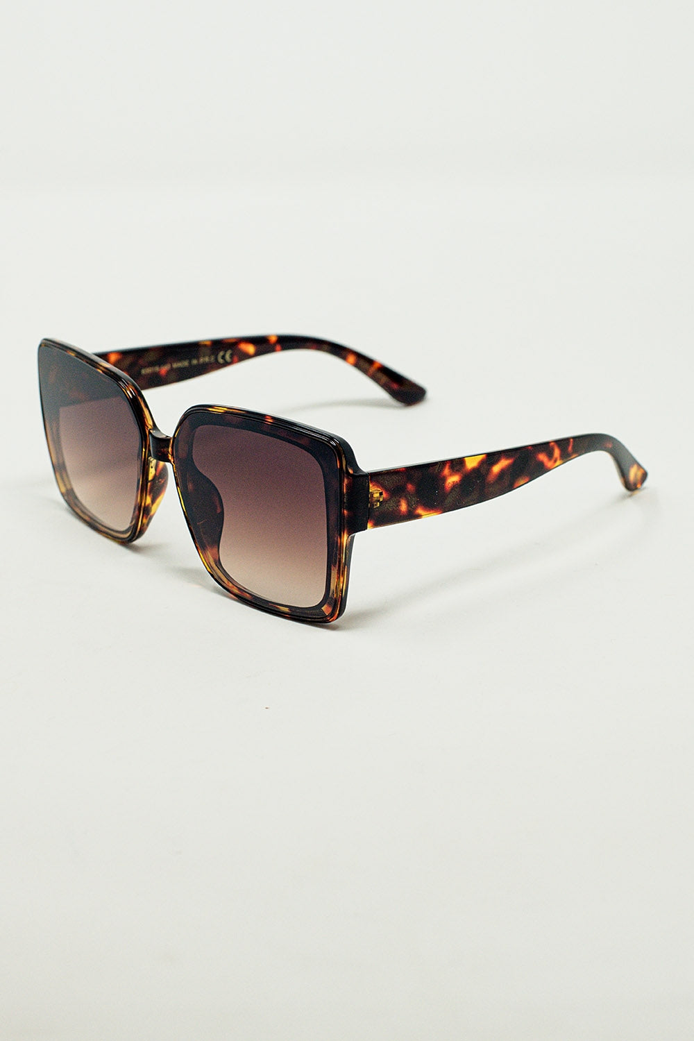 Gafas de sol cuadradas oversize Cat Eye en marrón