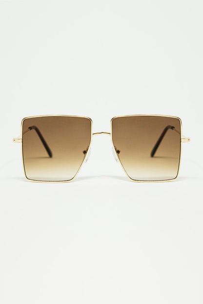 Q2 gafas de sol cuadradas y minimalistas
