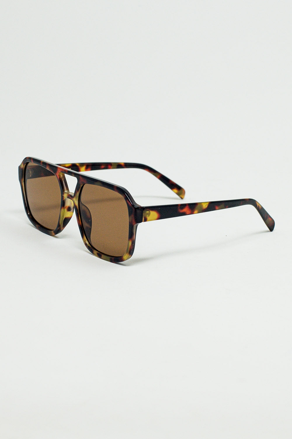 Gafas de sol de aviador años 70 en carey