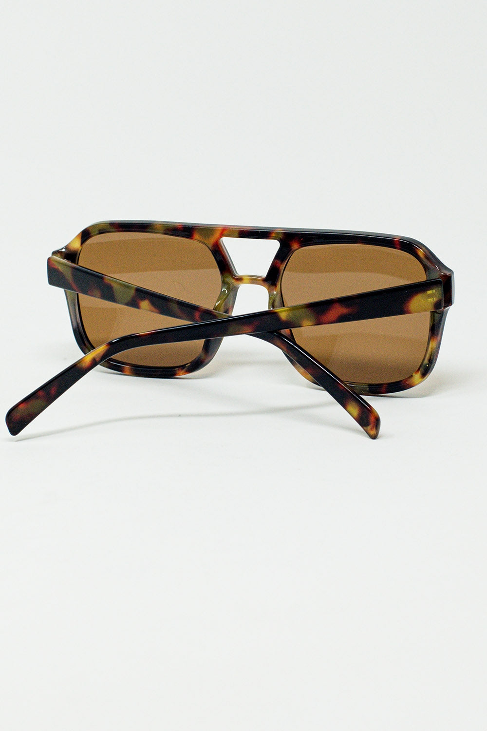 Gafas de sol de aviador años 70 en carey