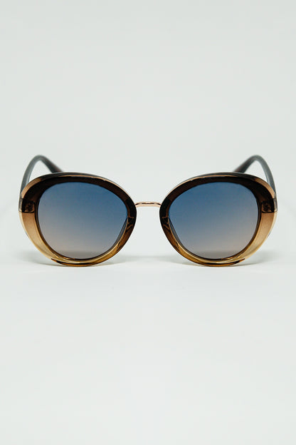 Q2 Gafas de sol ovaladas Golden Sunset Spot