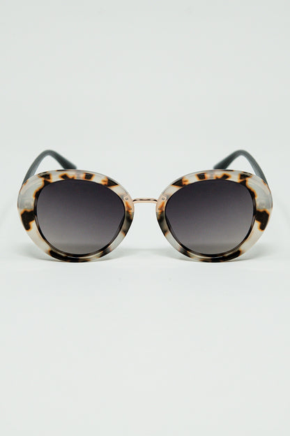 Q2 Gafas de sol ovaladas Sunset Spot beige