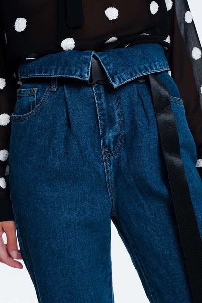 Q2 Jeans estilo paper bag