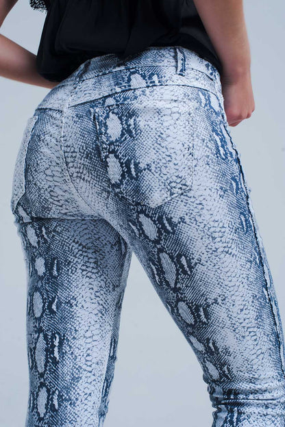 Jeans reversibles en blanco