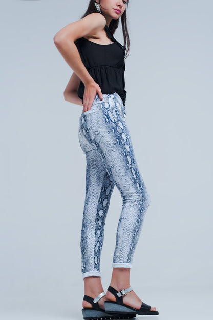 Jeans reversibles en blanco