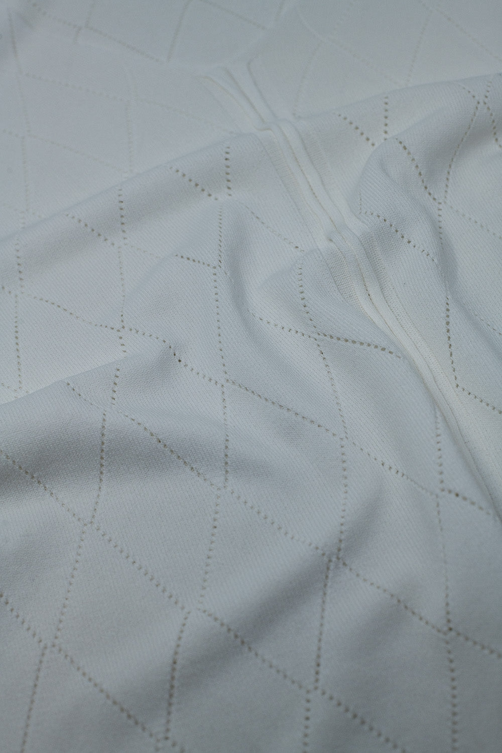 Jersey blanco De Manga Corta Con Estampado Argyle