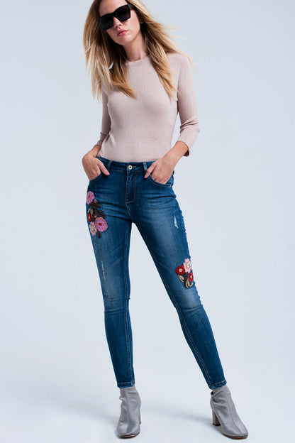 Jersey brillante rosa con cortes