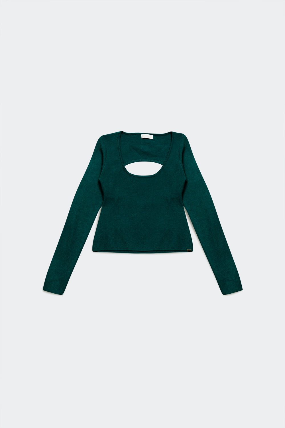 Jersey con la espalda descubierta en verde