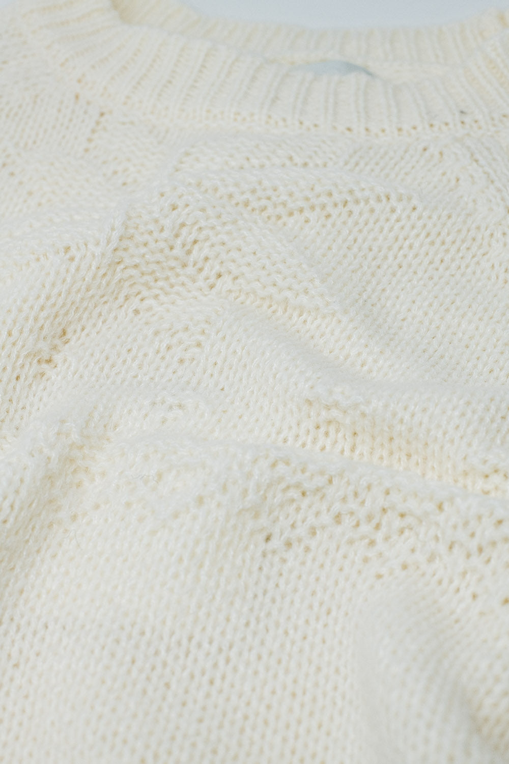 Jersey crema con detalle navideño