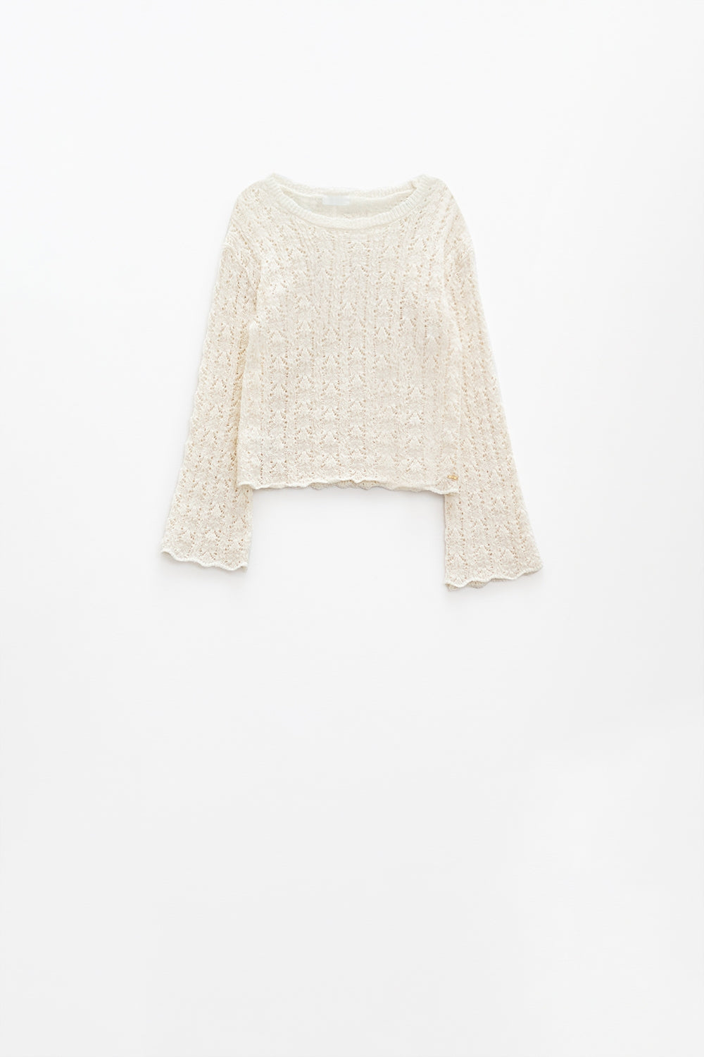 Jersey crema con mangas acampanadas
