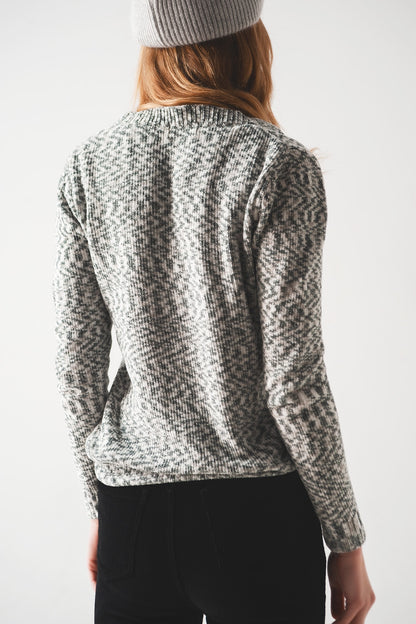 Jersey de chenilla en negro