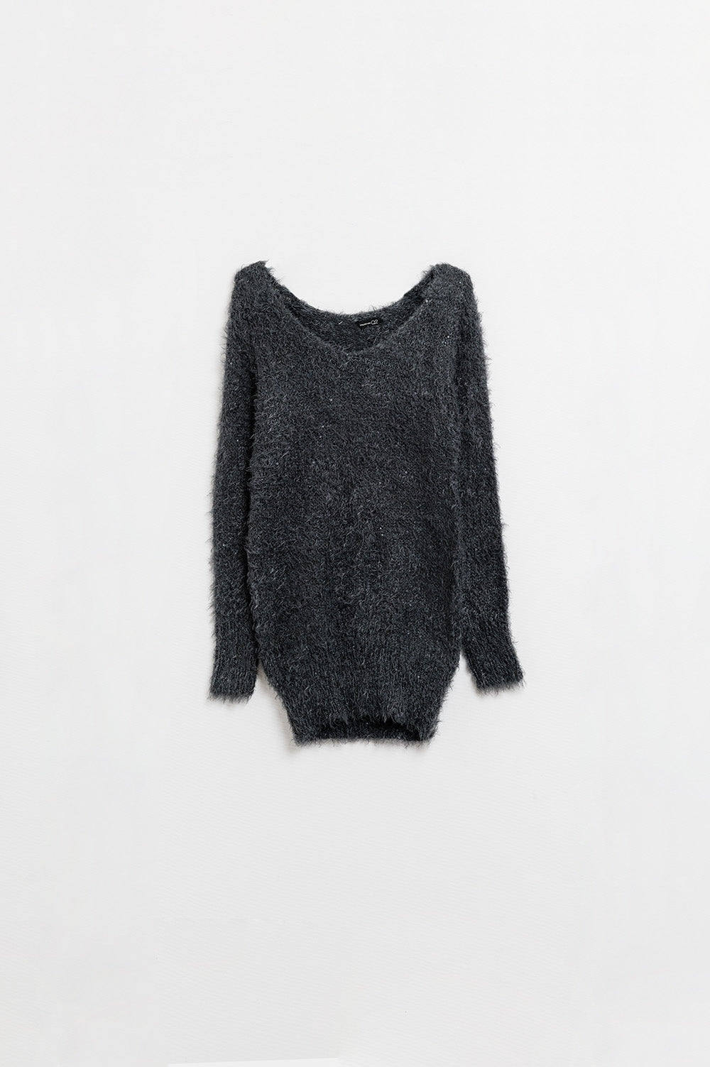 Q2 Jersey de piel extra suave en negro