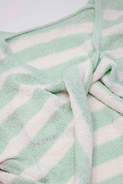 Jersey de rayas con detalle de nudo en la espalda