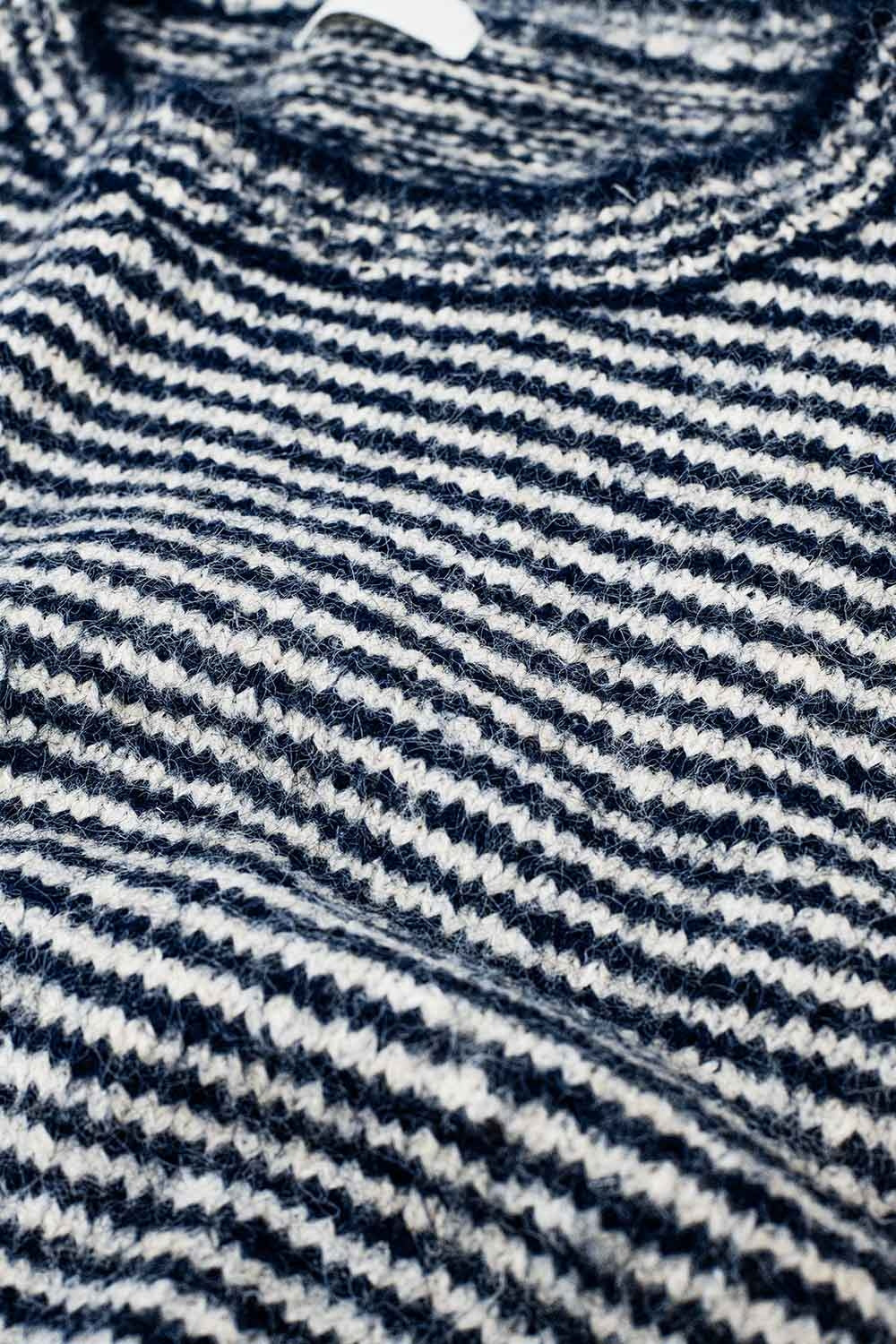 Jersey de rayas relajado en azul marino y blanco
