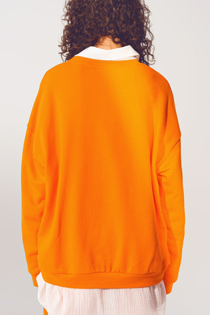 Jersey L'amour Text en Naranja