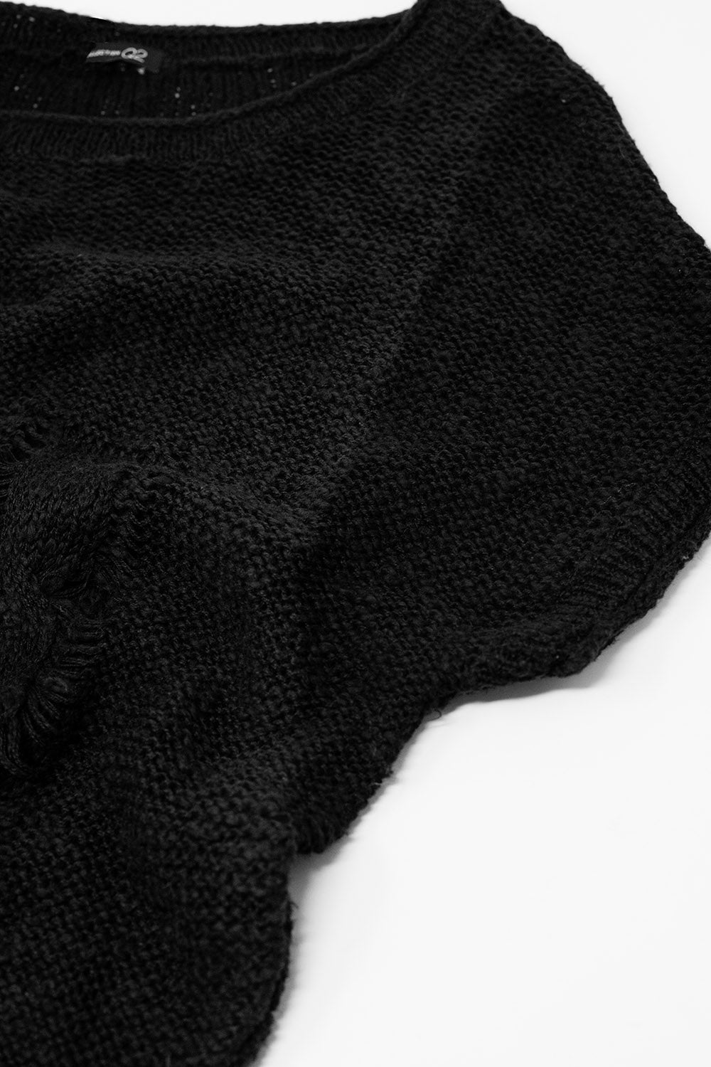 jersey negro largo sin mangas