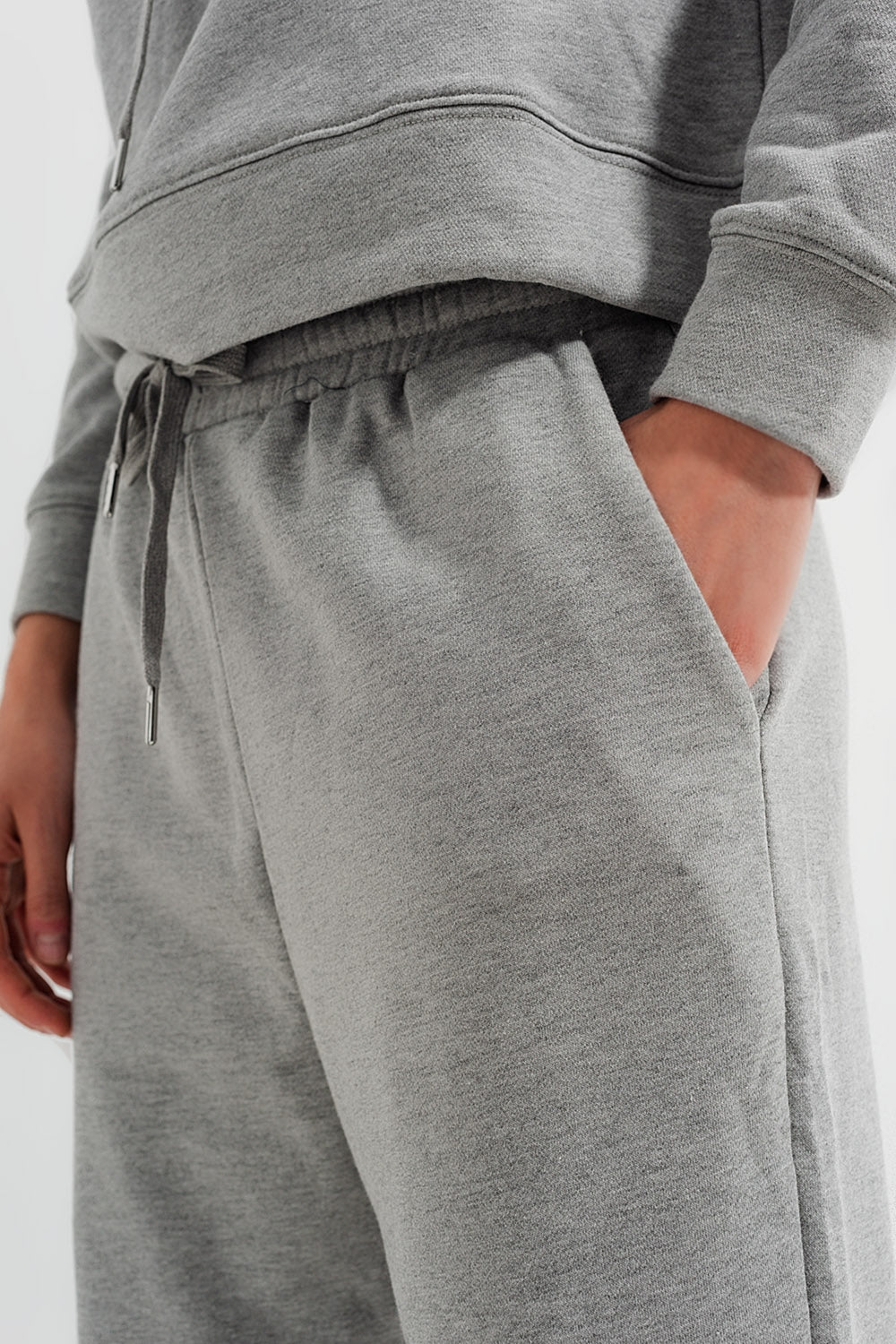 Jogger gris claro jaspeado