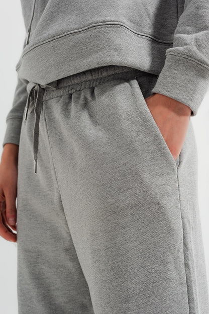 Jogger gris claro jaspeado