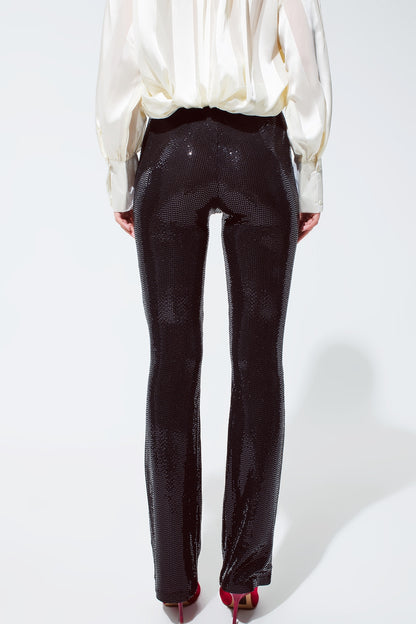 Leggings de lentejuelas en negro