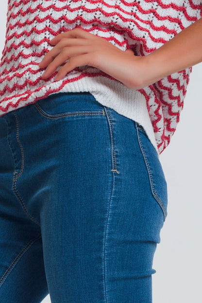 Leggings estilo vaquero con lavado oscuro