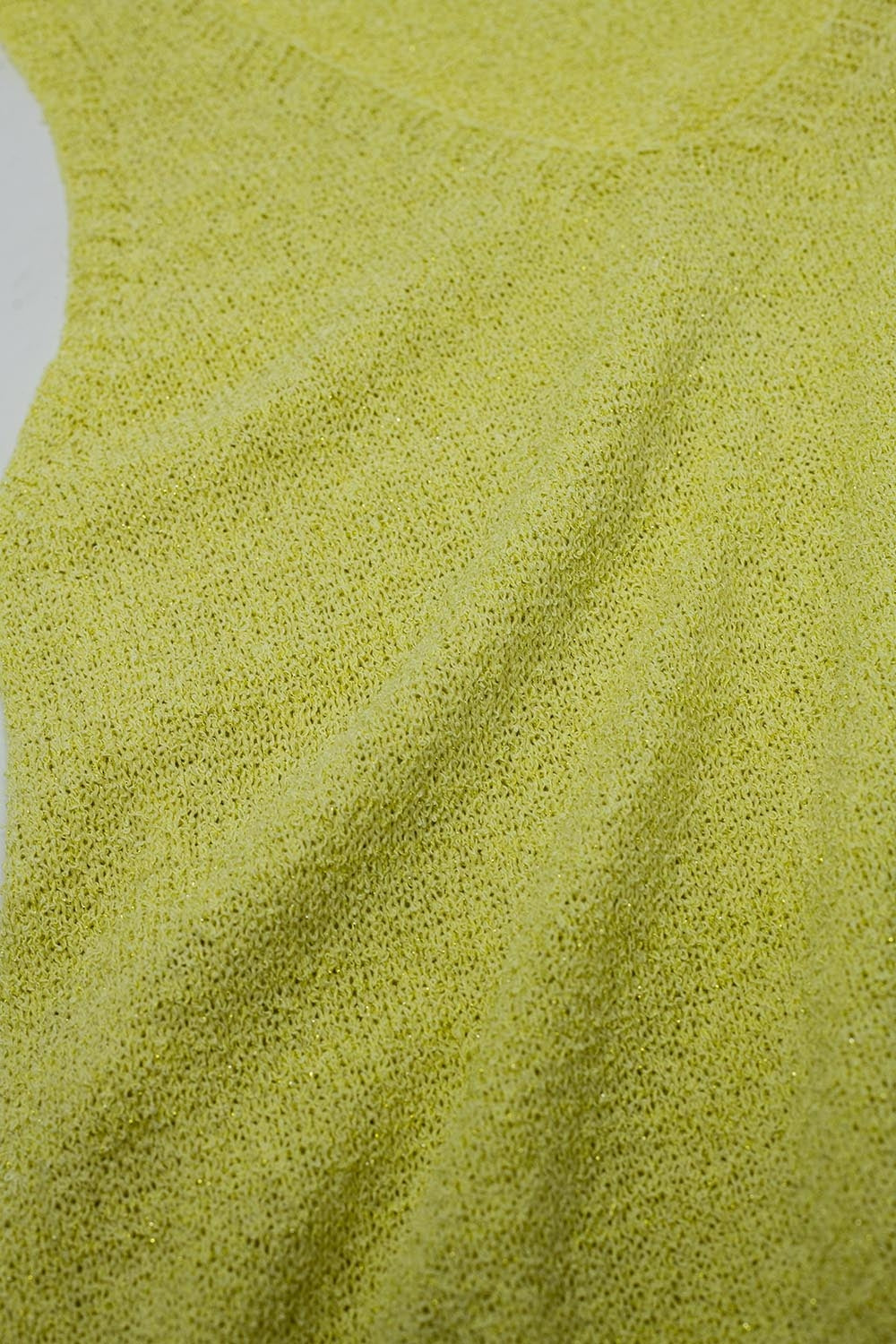 Maxi Vestido amarillo Sin Mangas Con Abertura Lateral