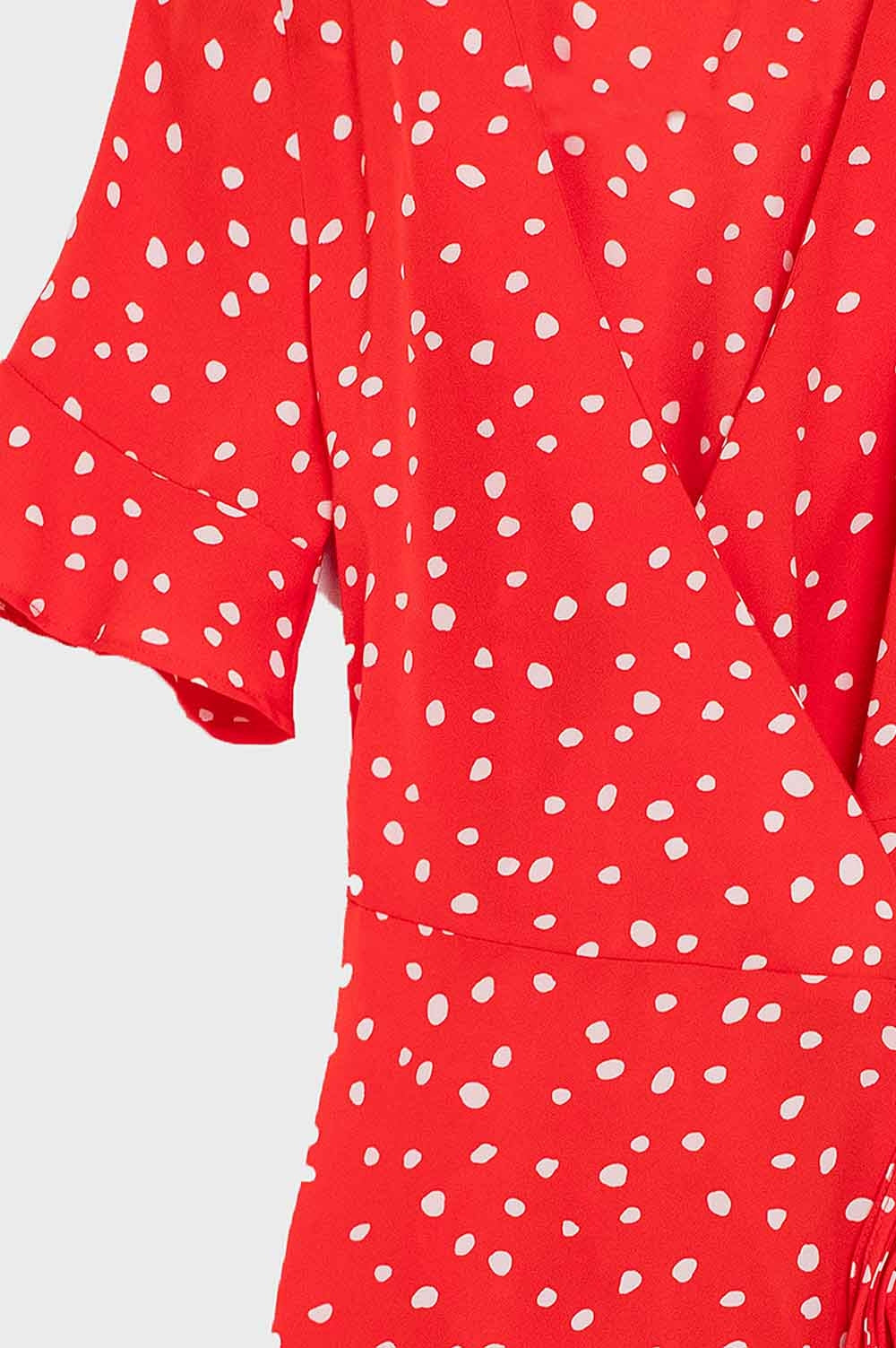 Mini vestido de motas en color rojo