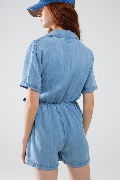 Mono de Tencel vaquero azul