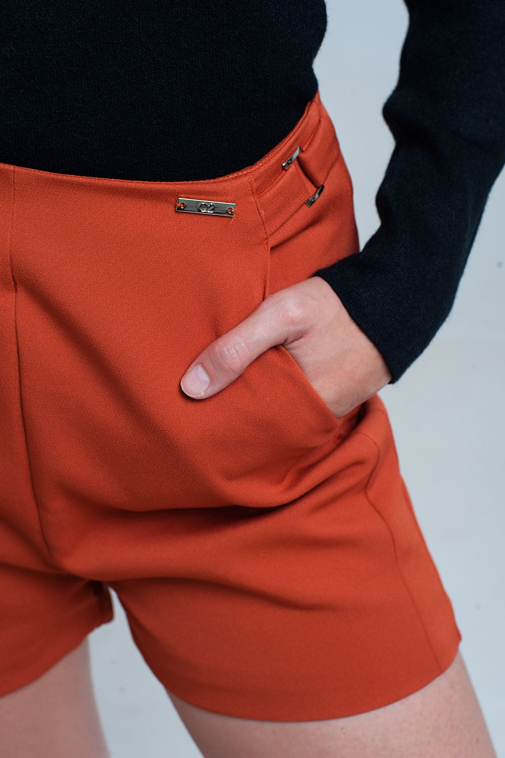 Pantalón corto naranja